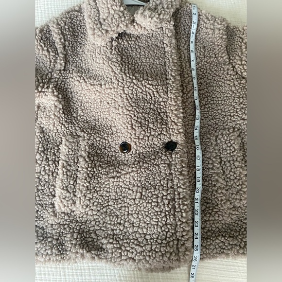 NWT UGG Gertrude Short Teddy Coat Size Small Putty Color Retail 248.00 - Picture 8 of 12